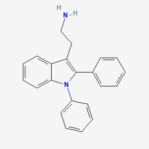 molecular formula C22H20N2 B13749161 1,2-Diphenyl-1H-indole-3-ethylamine CAS No. 28856-24-8
