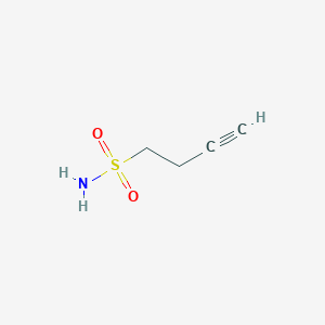 molecular formula C4H7NO2S B1374919 But-3-yne-1-sulfonamide CAS No. 1341659-00-4