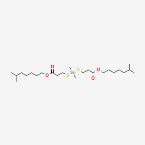 molecular formula C24H48O4S2Sn B13749193 Diisooctyl 3,3'-[(dimethylstannylene)bis(thio)]bispropionate CAS No. 42378-34-7