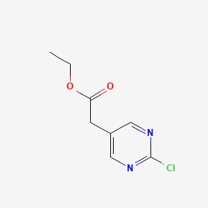 molecular formula C8H9ClN2O2 B1374926 Ethyl 2-(2-chloropyrimidin-5-yl)acetate CAS No. 917025-00-4