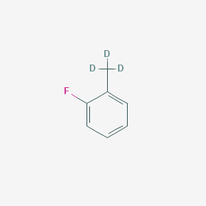 molecular formula C7H7F B13749270 Toluene-a,a,a-d3,o-fluoro-(8ci) 