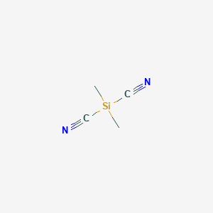 molecular formula C4H6N2Si B13749297 Silanedicarbonitrile, dimethyl- CAS No. 5158-09-8