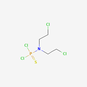 molecular formula C4H8Cl4NPS B13749312 Phosphoramidothioic dichloride, N,N-bis(2-chloroethyl)- CAS No. 34492-32-5