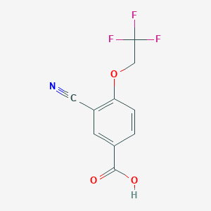 3-Cyano-4-(2,2,2-trifluoroethoxy)benzoic acid