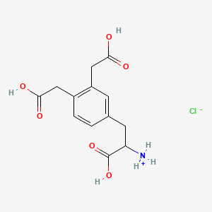 molecular formula C13H16ClNO6 B13749370 Diacetoxy L-dopa hydrochloride CAS No. 37169-56-5