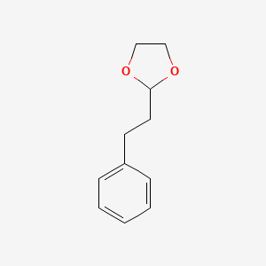 molecular formula C11H14O2 B13749376 2-Phenethyl-1,3-dioxolane CAS No. 4360-60-5
