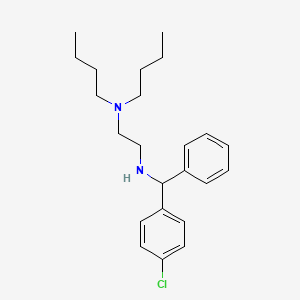 molecular formula C23H33ClN2 B13749400 N-(alpha-(p-Chlorophenyl)benzyl)-N',N'-dibutylethylenediamine CAS No. 23892-37-7