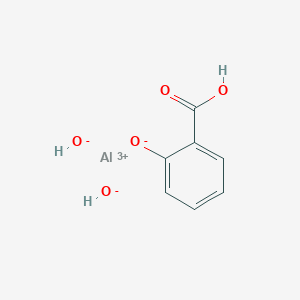 molecular formula C7H7AlO5 B13749404 Dibasic aluminum salicylate CAS No. 41312-26-9
