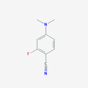 molecular formula C9H9FN2 B1374941 4-(Dimethylamino)-2-fluorobenzonitrile CAS No. 1189353-13-6