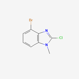 molecular formula C8H6BrClN2 B1374944 4-Bromo-2-chloro-1-methyl-1H-benzo[d]imidazole CAS No. 1240610-45-0