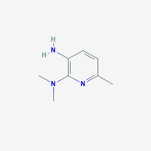 molecular formula C8H13N3 B1374946 N2,N2,6-Trimethylpyridine-2,3-diamine CAS No. 1216063-73-8