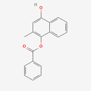 molecular formula C18H14O3 B13749466 4-Hydroxy-2-methylnaphthyl benzoate CAS No. 2211-28-1