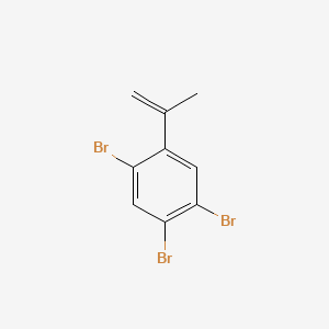 molecular formula C9H7Br3 B13749477 2,4,5-Tribromo-alpha-methylstyrene CAS No. 58683-72-0