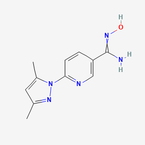 6-(3,5-dimethylpyrazol-1-yl)-N'-hydroxypyridine-3-carboximidamide