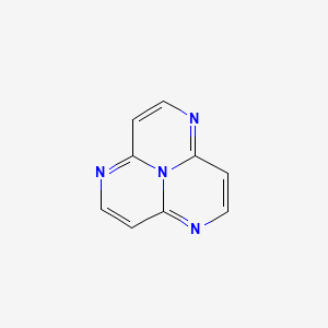 molecular formula C9H6N4 B13749498 1,4,7-Triazacyc(3.3.3)azine CAS No. 24913-14-2