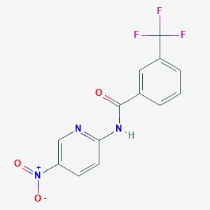 molecular formula C13H8F3N3O3 B13749527 N-(5-Nitro-2-pyridyl)-3-(trifluoromethyl)benzamide 