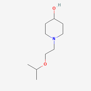 molecular formula C10H21NO2 B1374954 1-[2-(Propan-2-yloxy)ethyl]piperidin-4-ol CAS No. 1247662-19-6