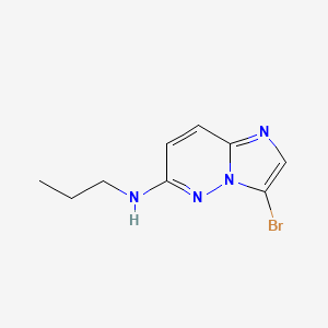 molecular formula C9H11BrN4 B1374957 3-bromo-N-propylimidazo[1,2-b]pyridazin-6-amine CAS No. 1034621-79-8