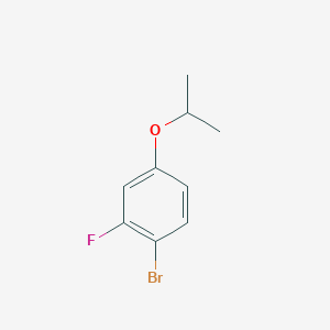 molecular formula C9H10BrFO B1374958 1-Bromo-2-fluoro-4-isopropoxybenzene CAS No. 1036724-61-4