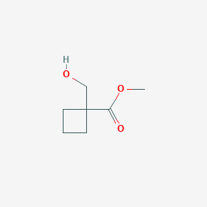 molecular formula C7H12O3 B1374959 Methyl 1-(hydroxymethyl)cyclobutane-1-carboxylate CAS No. 1073-86-5