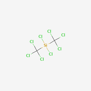 molecular formula C2Cl8Si B13749618 Dichlorobis(trichloromethyl)silane CAS No. 2602-55-3