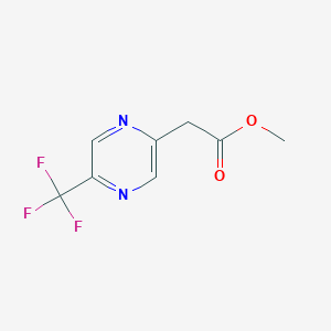 molecular formula C8H7F3N2O2 B13749627 Methyl 2-[5-(trifluoromethyl)pyrazin-2-yl]acetate 