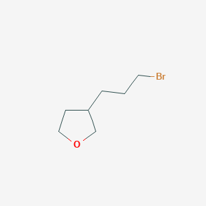 molecular formula C7H13BrO B1374963 3-(3-Bromopropyl)oxolane CAS No. 1050496-55-3