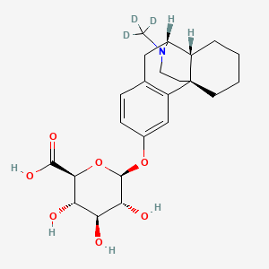 molecular formula C23H31NO7 B13749630 Dextrorphan-d3 b-D-O-Glucuronide 