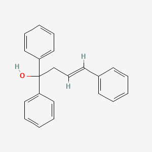 molecular formula C22H20O B13749631 (3E)-1,1,4-Triphenylbut-3-EN-1-OL CAS No. 6052-64-8