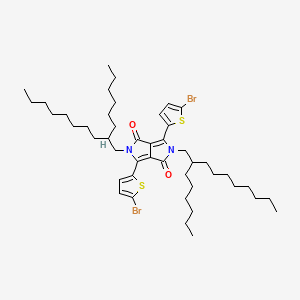 molecular formula C46H70Br2N2O2S2 B1374964 3,6-Bis(5-bromo-2-thienyl)-2,5-bis(2-hexyldecyl)pyrrolo[3,4-C]pyrrole-1,4(2H,5H)-dione CAS No. 1000623-98-2