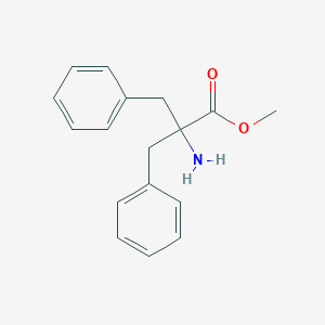 molecular formula C17H19NO2 B137497 Methyl 2-amino-2-benzyl-3-phenylpropanoate CAS No. 137582-40-2