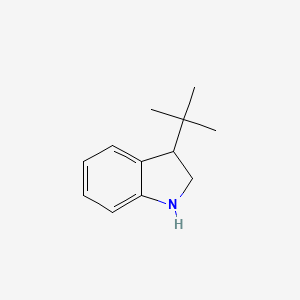 molecular formula C12H17N B1374972 3-tert-butyl-2,3-dihydro-1H-indole CAS No. 1692219-72-9