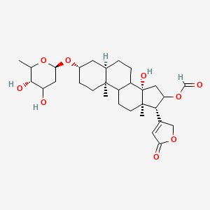 molecular formula C30H44O9 B13749733 Lanadoxin CAS No. 11014-58-7