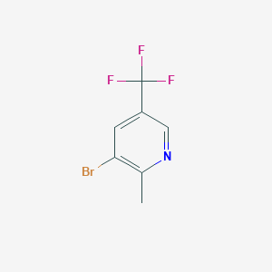 molecular formula C7H5BrF3N B1374975 3-Bromo-2-methyl-5-(trifluoromethyl)pyridine CAS No. 1211542-21-0