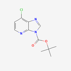 molecular formula C11H12ClN3O2 B1374976 3-Boc-7-chloro-3H-imidazo[4,5-B]pyridine CAS No. 878011-41-7