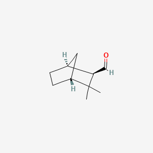 molecular formula C10H16O B13749768 exo-3,3-Dimethylbicyclo(2.2.1)heptane-2-carbaldehyde CAS No. 57075-07-7