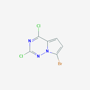 molecular formula C6H2BrCl2N3 B1374977 7-Bromo-2,4-dichloropyrrolo[2,1-F][1,2,4]triazine CAS No. 1008112-03-5