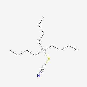 molecular formula C13H27NSSn B13749809 Tributylthiocyanatostannane CAS No. 23654-14-0