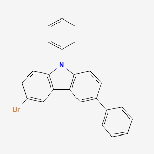 molecular formula C24H16BrN B1374984 3-Bromo-6,9-diphenyl-9H-carbazole CAS No. 1160294-85-8
