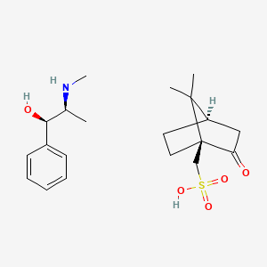 molecular formula C20H31NO5S B13749849 Ephedrine camsilate CAS No. 38974-71-9