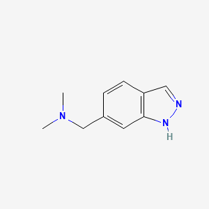 molecular formula C10H13N3 B13749854 (1H-Indazol-6-yl)-N,N-dimethylmethanamine CAS No. 1158766-97-2
