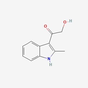 molecular formula C11H11NO2 B13749870 Ketone, hydroxymethyl 2-methyl-3-indolyl CAS No. 27463-04-3