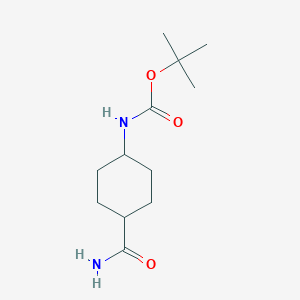 molecular formula C12H22N2O3 B1374988 Tert-butyl trans-4-carbamoylcyclohexylcarbamate CAS No. 643067-91-8