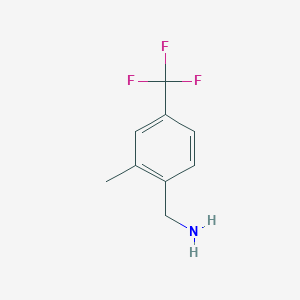 molecular formula C9H10F3N B1374990 (2-Methyl-4-(trifluoromethyl)phenyl)methanamine CAS No. 874571-73-0