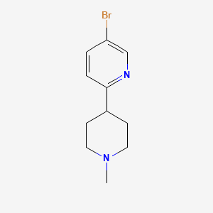 molecular formula C11H15BrN2 B1374996 5-Bromo-2-(1-methylpiperidin-4-yl)pyridine CAS No. 1226985-43-8