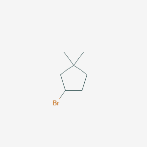molecular formula C7H13B B1374998 3-Bromo-1,1-dimethylcyclopentane CAS No. 1517615-64-3