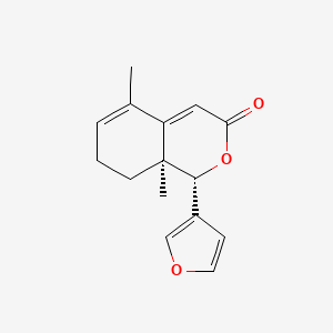 molecular formula C15H16O3 B13749986 (+-)Pyroangolensolide CAS No. 52730-12-8
