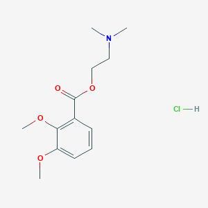 molecular formula C13H20ClNO4 B13750032 2-Dimethylaminoethyl 2,3-dimethoxybenzoate hydrochloride CAS No. 23959-27-5