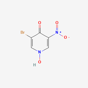 molecular formula C5H3BrN2O4 B13750055 3-Nitro-4-hydroxy-5-bromopyridine N-oxide CAS No. 31872-66-9