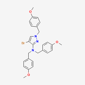 4-Bromo-N,N,1-tris(4-methoxybenzyl)-1H-pyrazol-3-amine